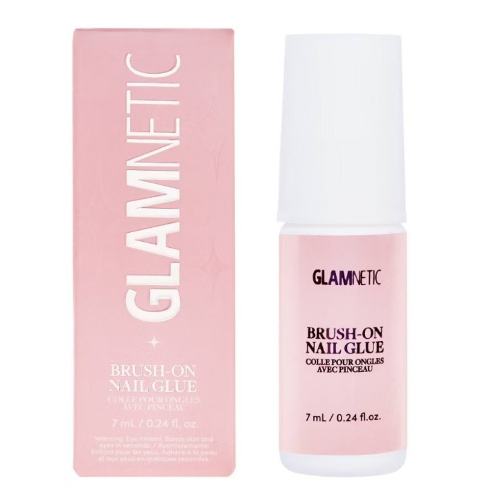 Glamnetic Brush-On Nail Glue 7ml 0.24 fl oz New in Box Professional Bond